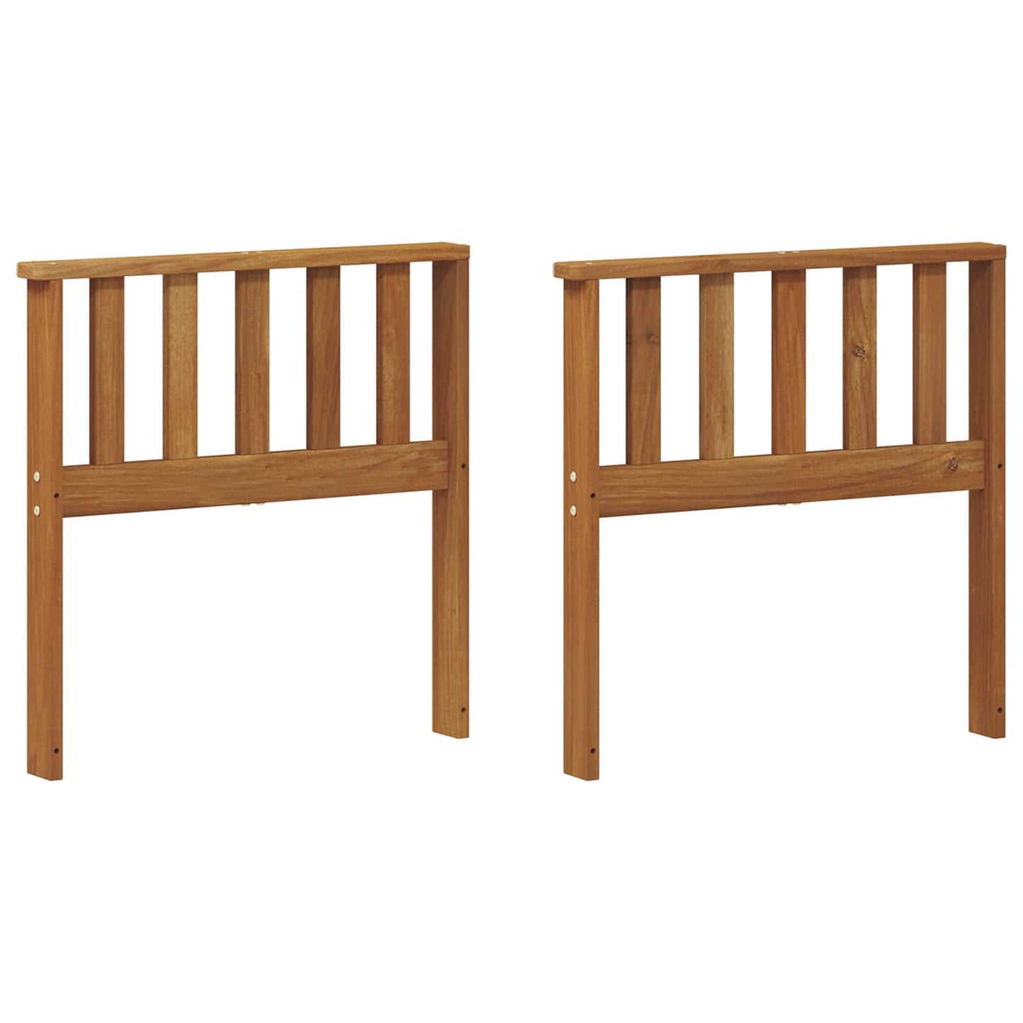 Armlener 2 pcs Brun 60 x 6 x 61 cm Konstruert tre