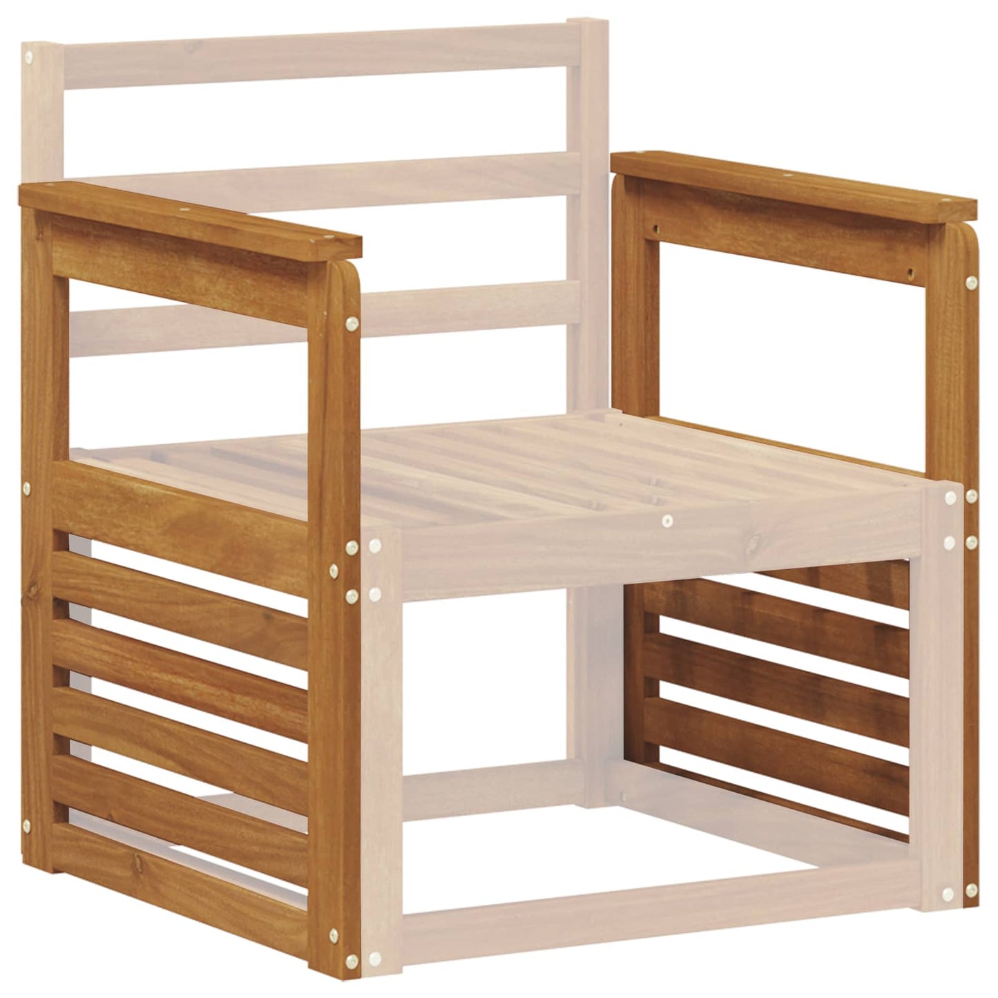Armlener 2 pcs Brun 59 x 6 x 61 cm Konstruert tre
