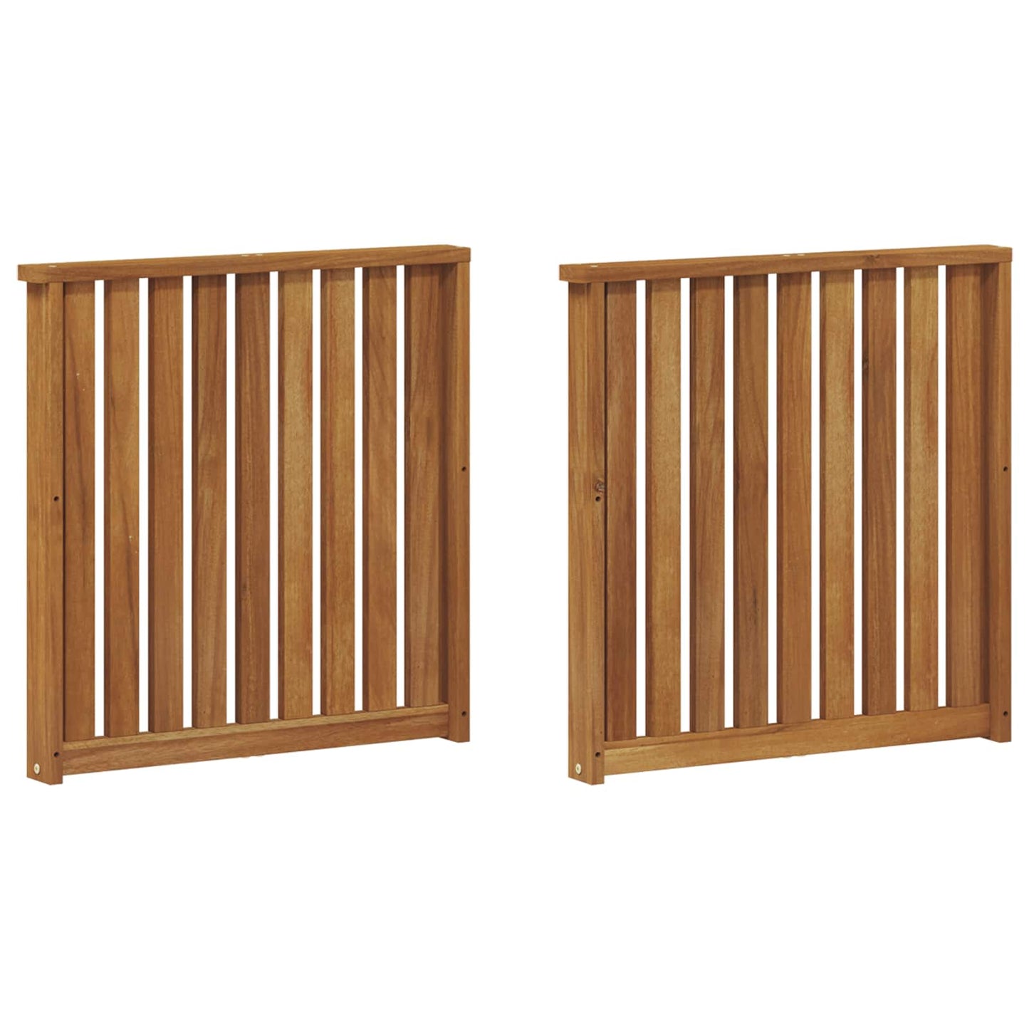 Armlener 2 pcs Brun 60 x 6 x 61 cm Konstruert tre