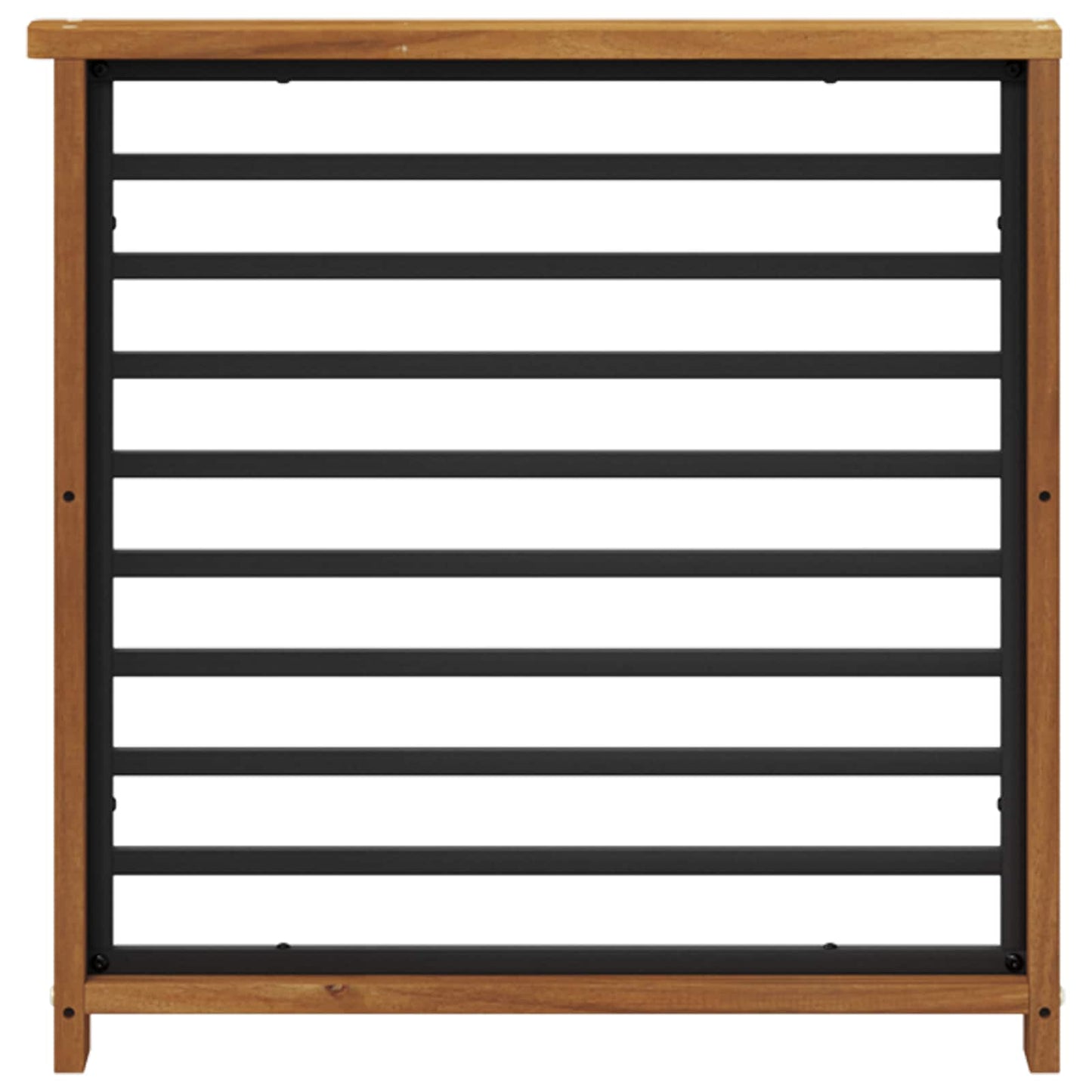 Armlene 2 pcs Naturlig 60 x 6 x 61 cm Solid akasietre