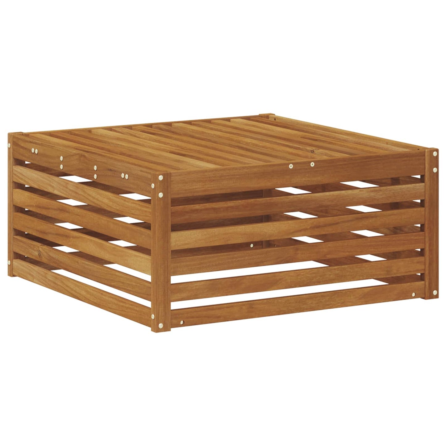 Ute fotstøtte Naturlig 79 x 79 x 37 cm Solid akasietre