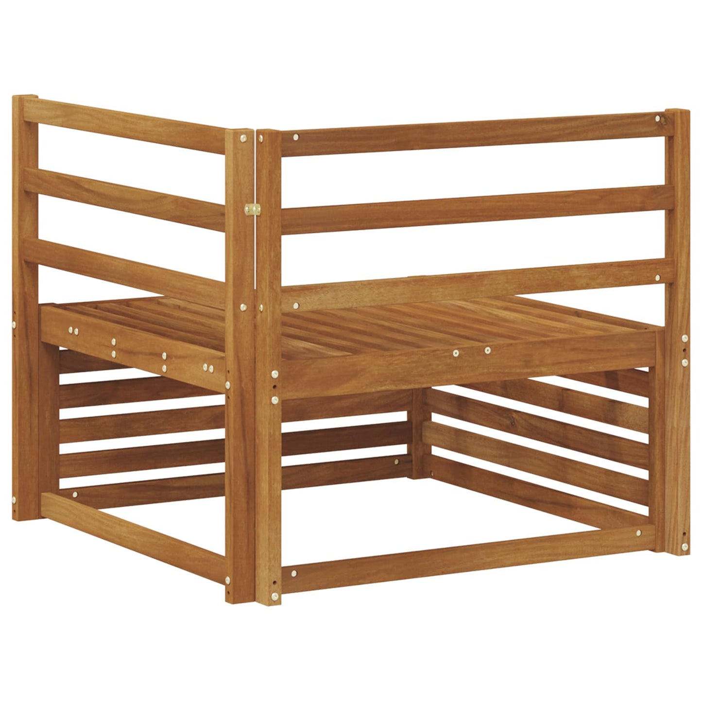 Utendørs Hjørnesofa Solid akasietre Naturlig 83 x 83 x 73 cm vidaXL