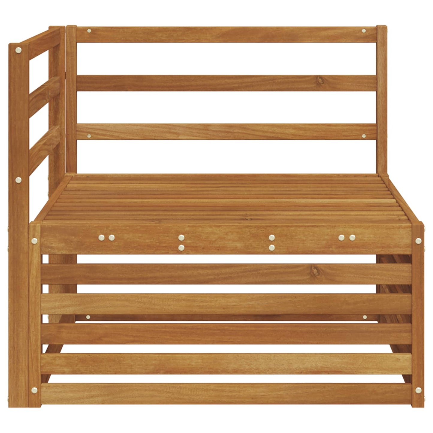 Utendørs Hjørnesofa Solid akasietre Naturlig 83 x 83 x 73 cm vidaXL