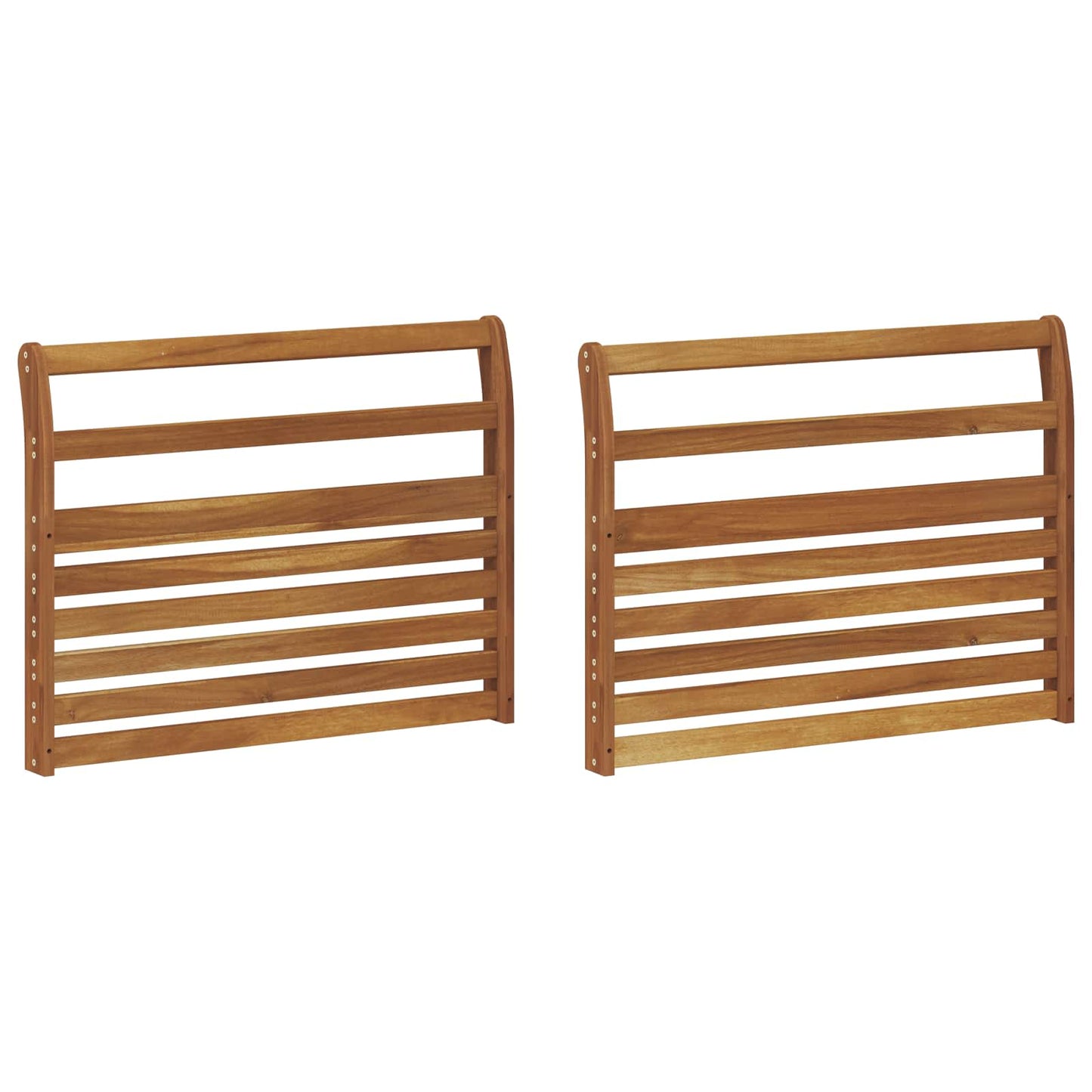 Armlene 2 stk. Naturlig 78,5 x 8 x 60 cm Solid akasietre