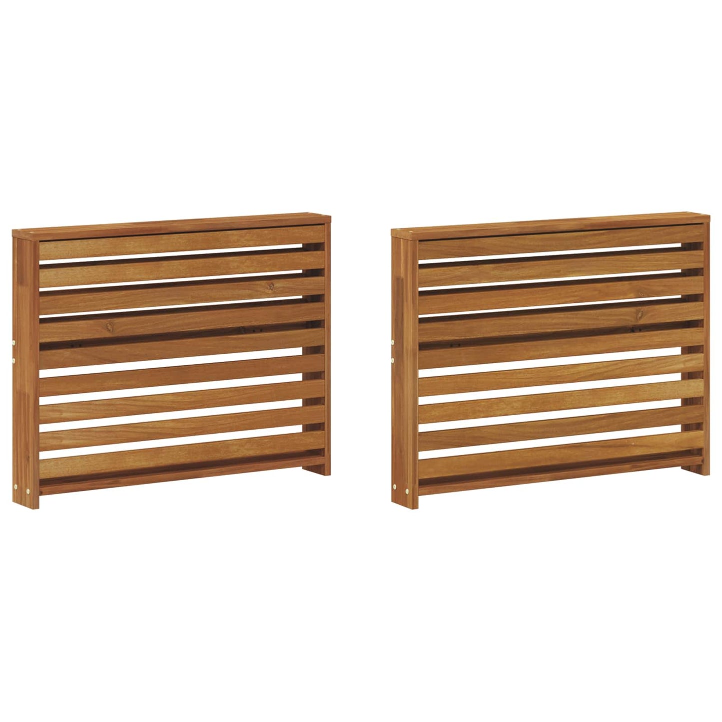 Armlene 2 stk. Naturlig 78,5 x 10 x 61 cm Solid akasietre