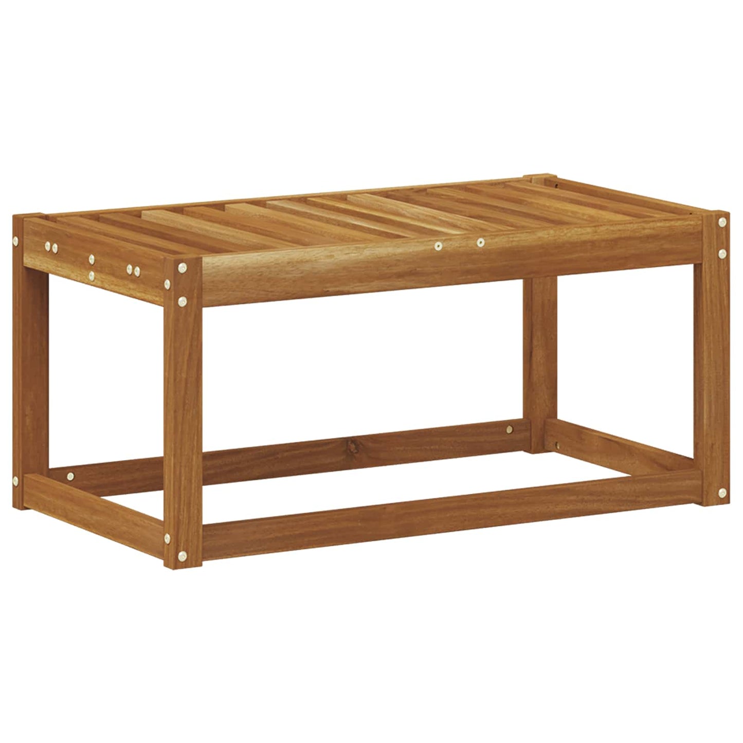 Utendørs Stolbenk Naturlig 79 x 43 x 37 cm Solid akasietre