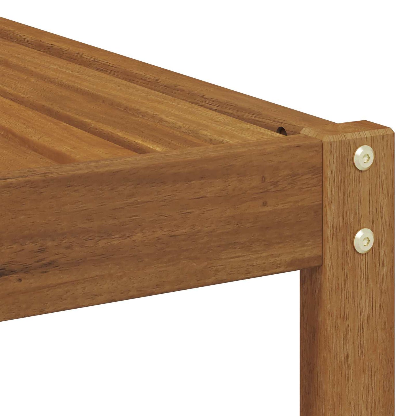 Utendørs Krakk Benk Naturlig 115 x 43 x 37 cm Solid akasietre