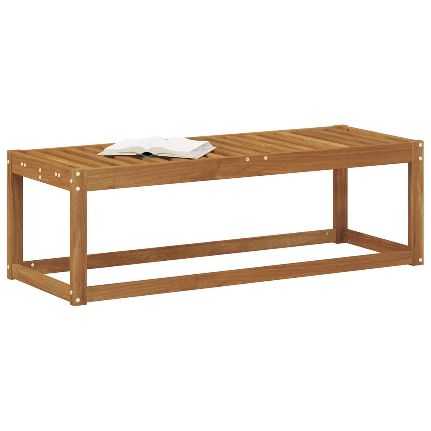 Utendørs Krakk Benk Naturlig 115 x 43 x 37 cm Solid akasietre