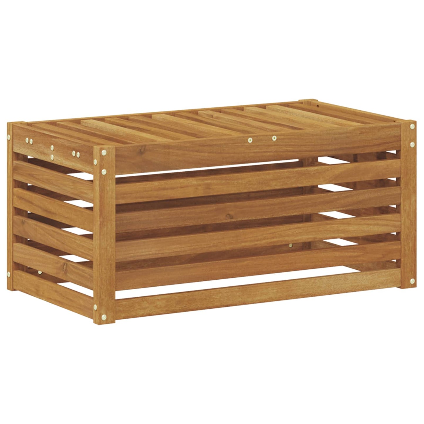 Utendørs Krakk Benk Naturlig 79 x 43 x 37 cm Solid akasietre