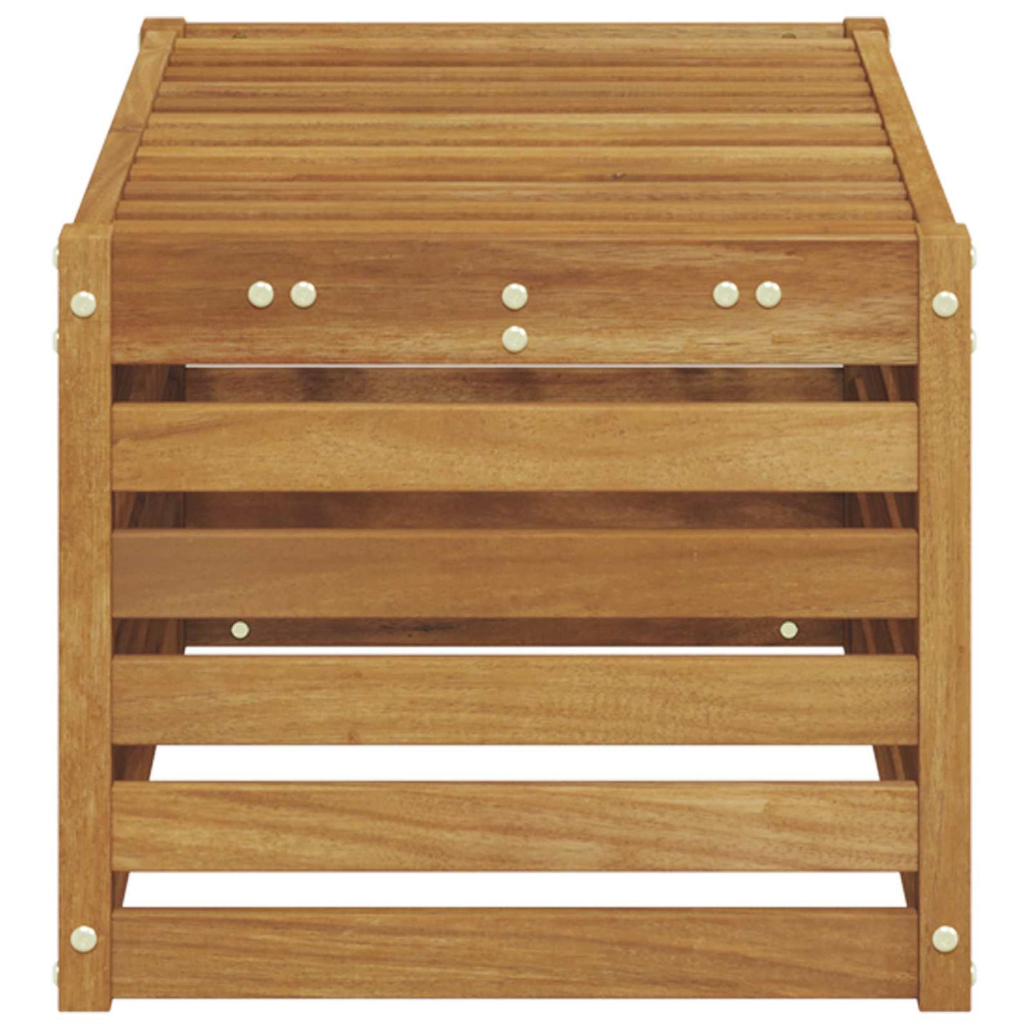Utendørs Krakk Benk Naturlig 79 x 43 x 37 cm Solid akasietre