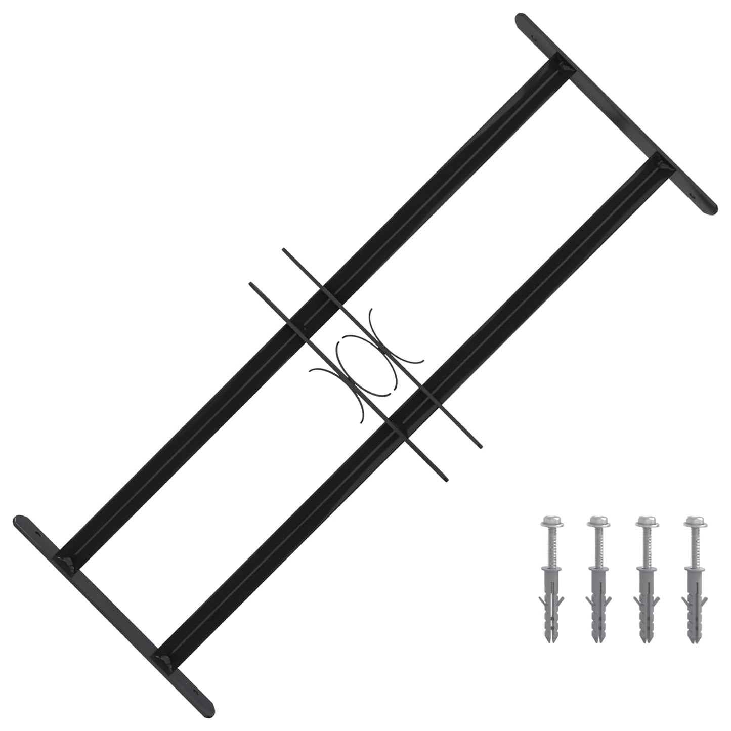 Vindus sikkerhetsgrill 76 x 30 cm Galvanisert stål