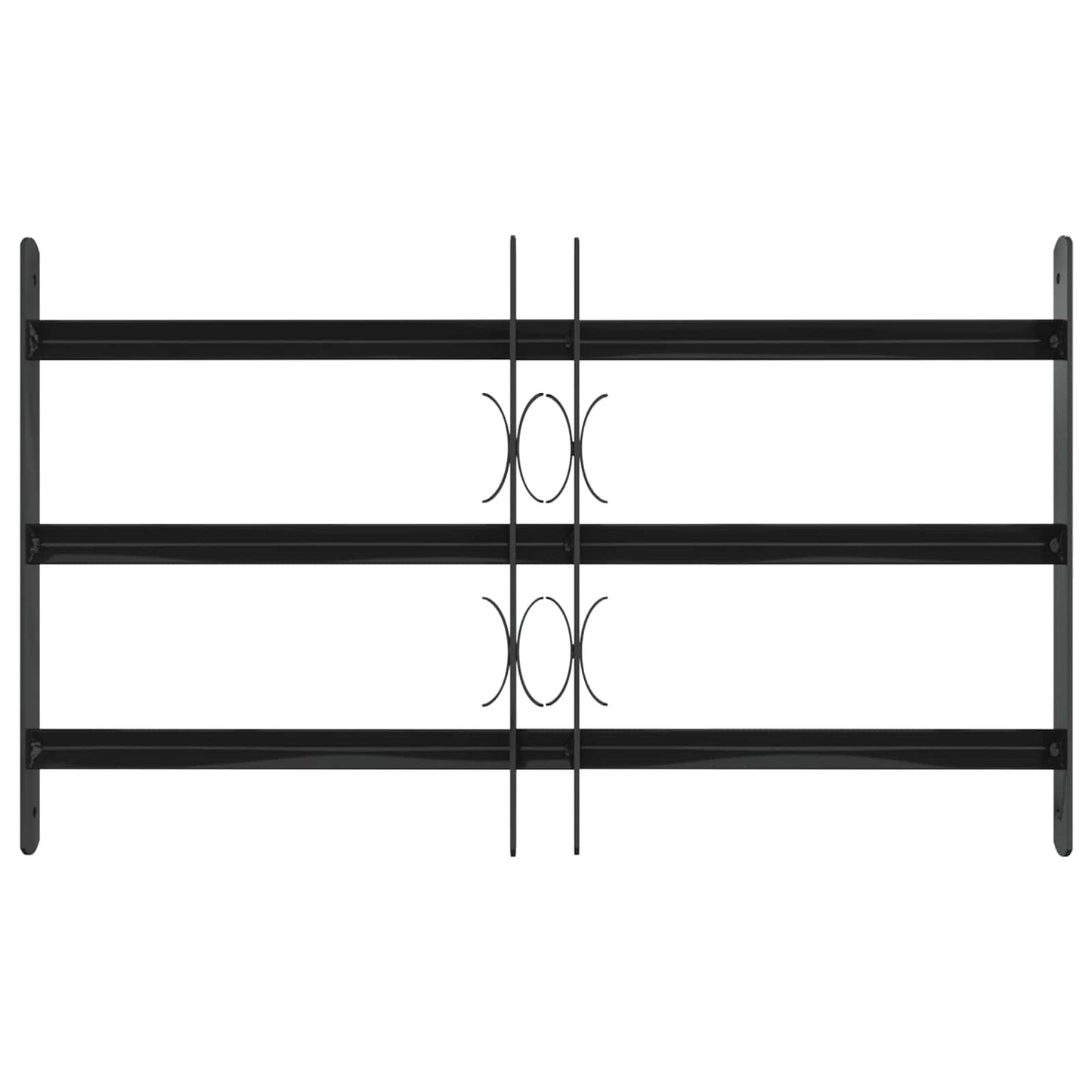 Vindu Gitter 75,5 x 45 cm Pulverlakkert stål Svart