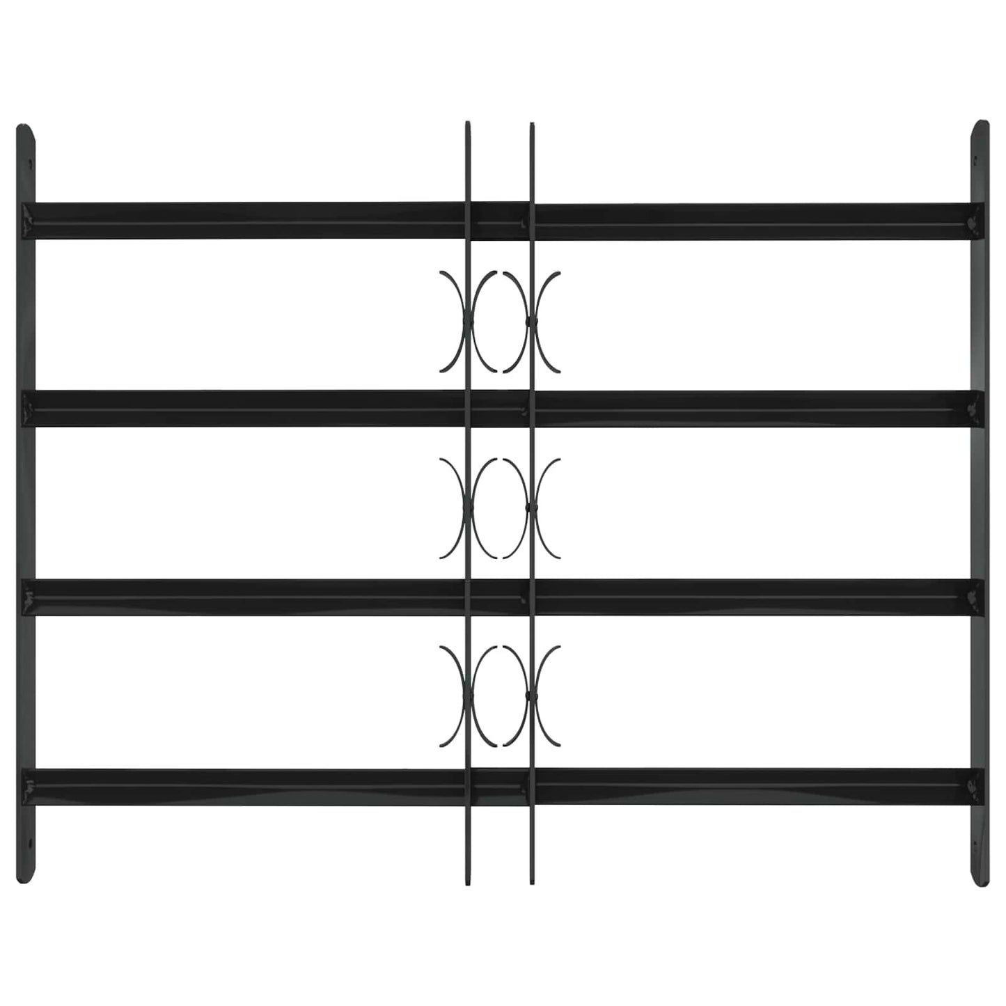 Vindu Gitter 75.5 x 60 cm Pulverlakkert stål Svart