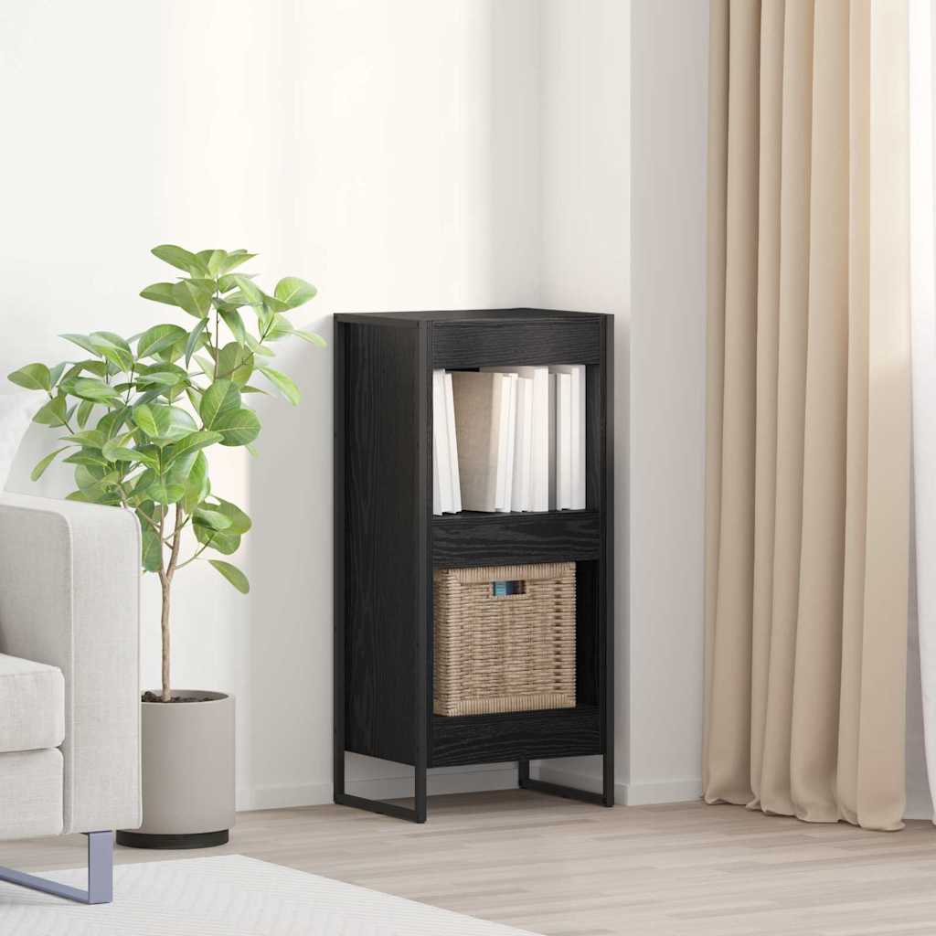 Bokskap Svart Eik 40 x 30 x 86,5 cm Konstruert tre