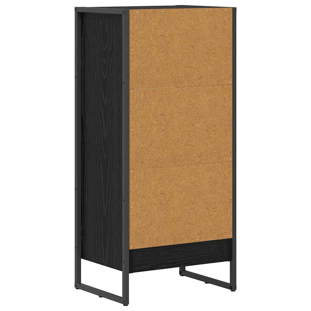 Bokskap Svart Eik 40 x 30 x 86,5 cm Konstruert tre