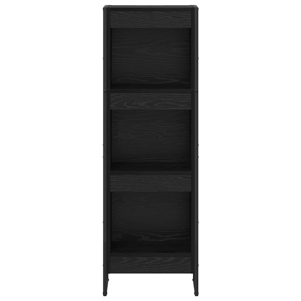 Bokskap Svart Eik 40 x 30 x 121 cm Konstruert tre
