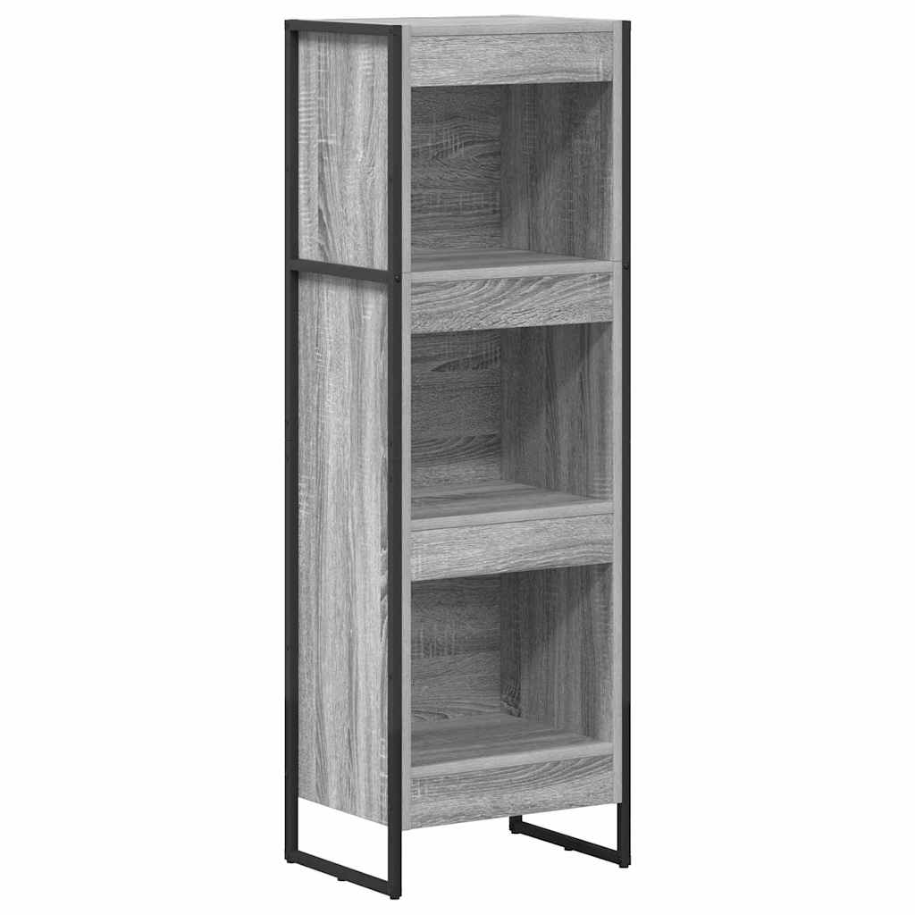 Bokskap Grå Sonoma 40 x 30 x 121 cm Konstruert tre