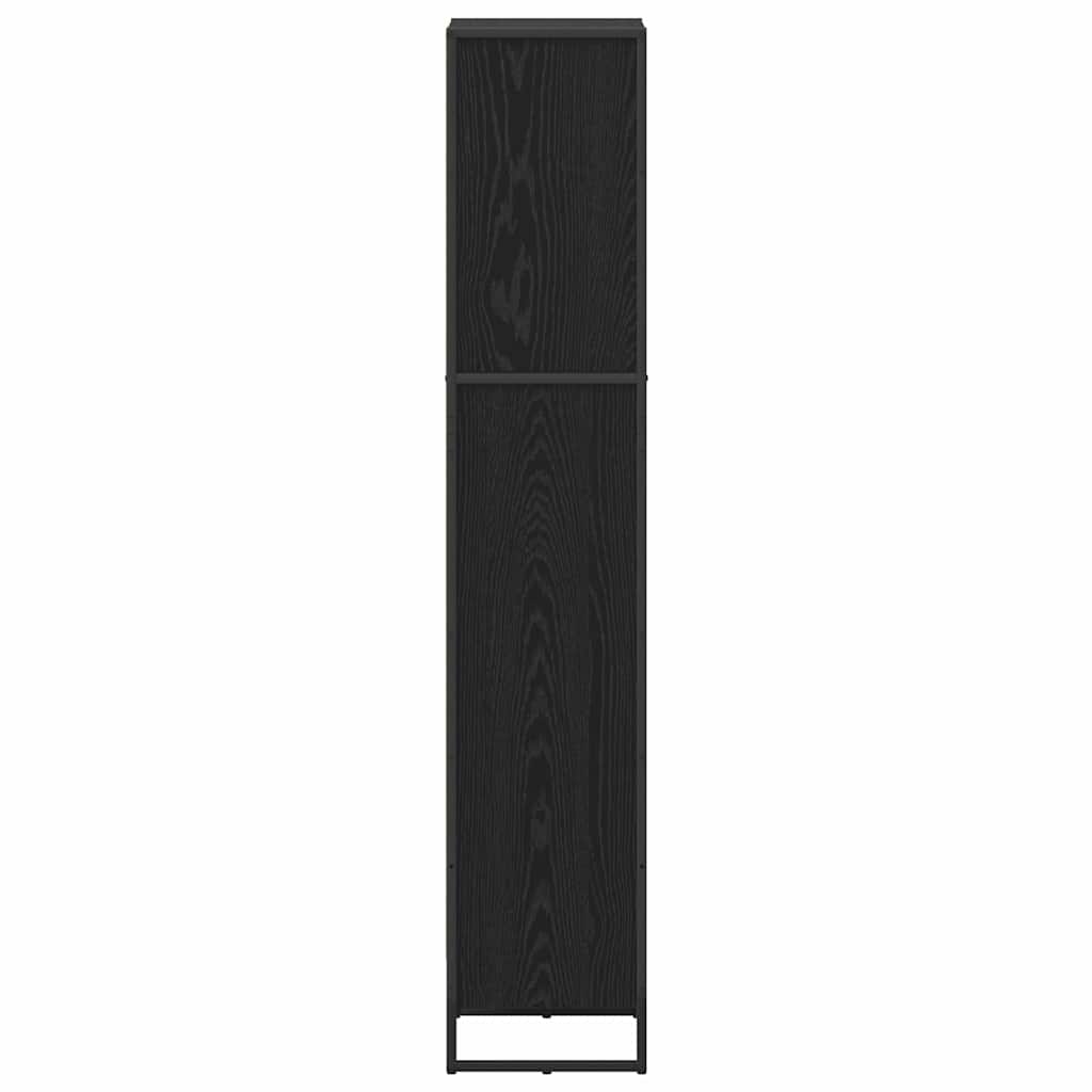 Bokskap Svart Eik 40 x 30 x 155 cm Konstruert tre