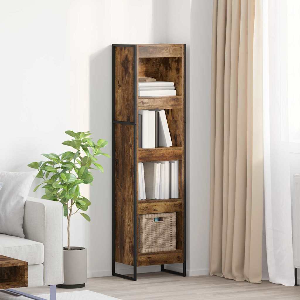 Bokskap Røyk Eik 40 x 30 x 155 cm Konstruert tre