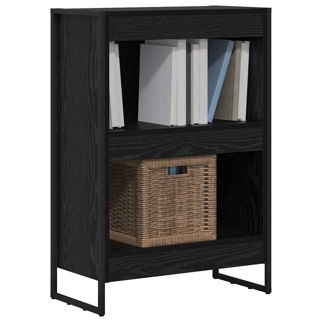 Bokskap Svart Eik 60 x 30 x 86,5 cm Konstruert tre