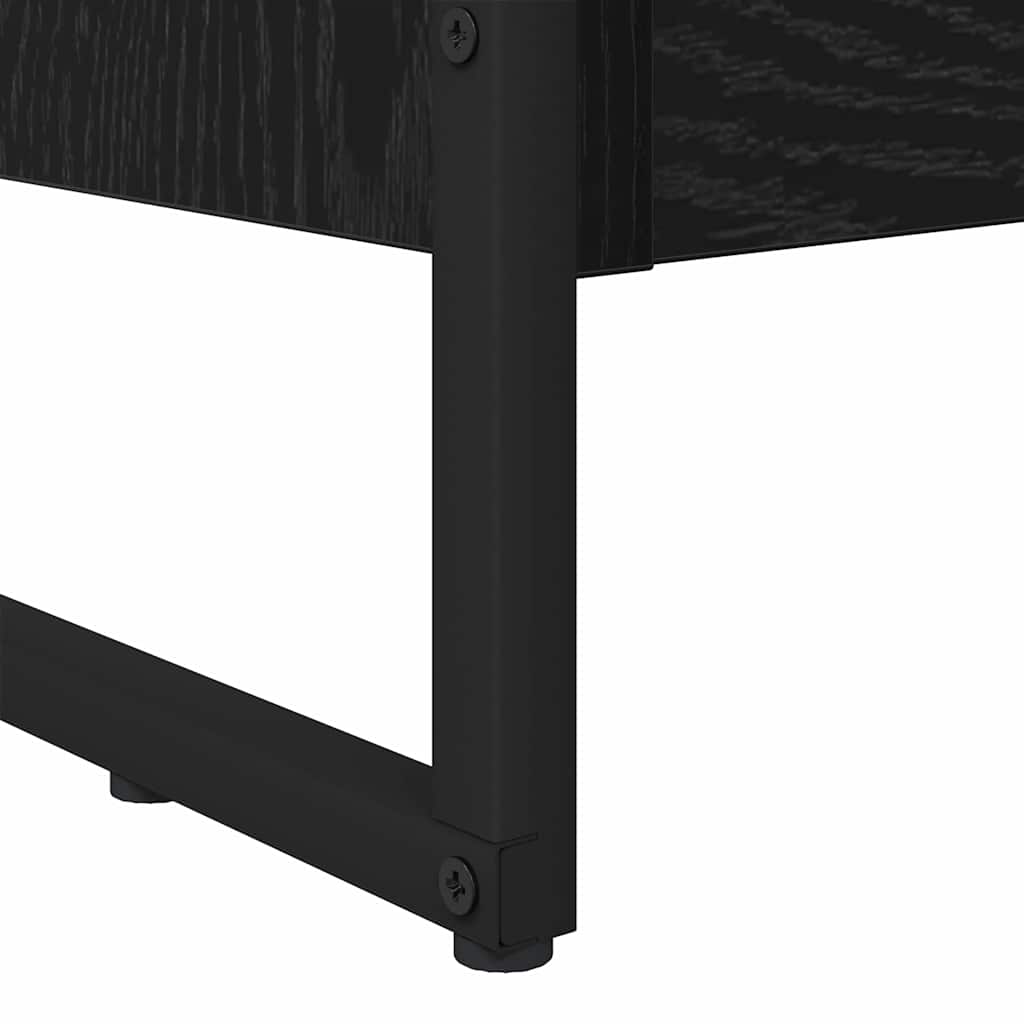 Bokskap Svart Eik 60 x 30 x 121 cm Konstruert tre