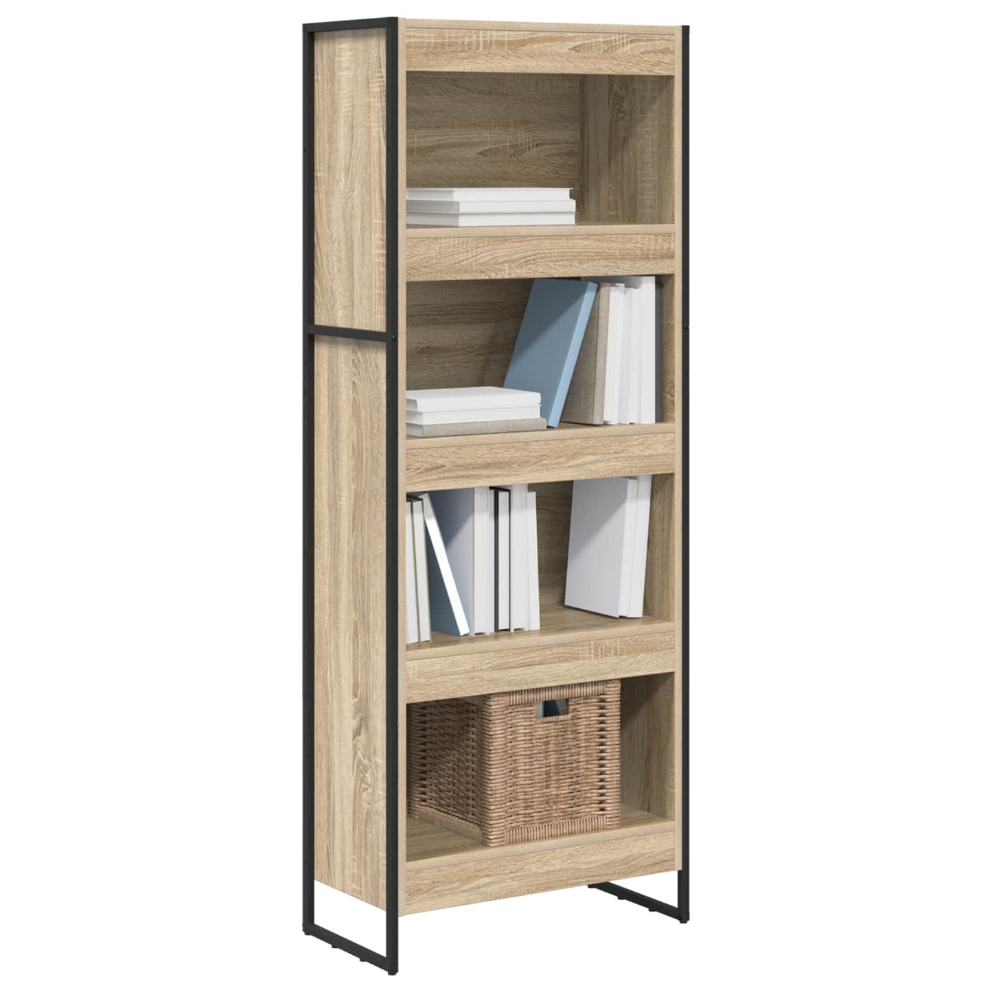 Bokskap Sonoma 60 x 30 x 155 cm Konstruert tre