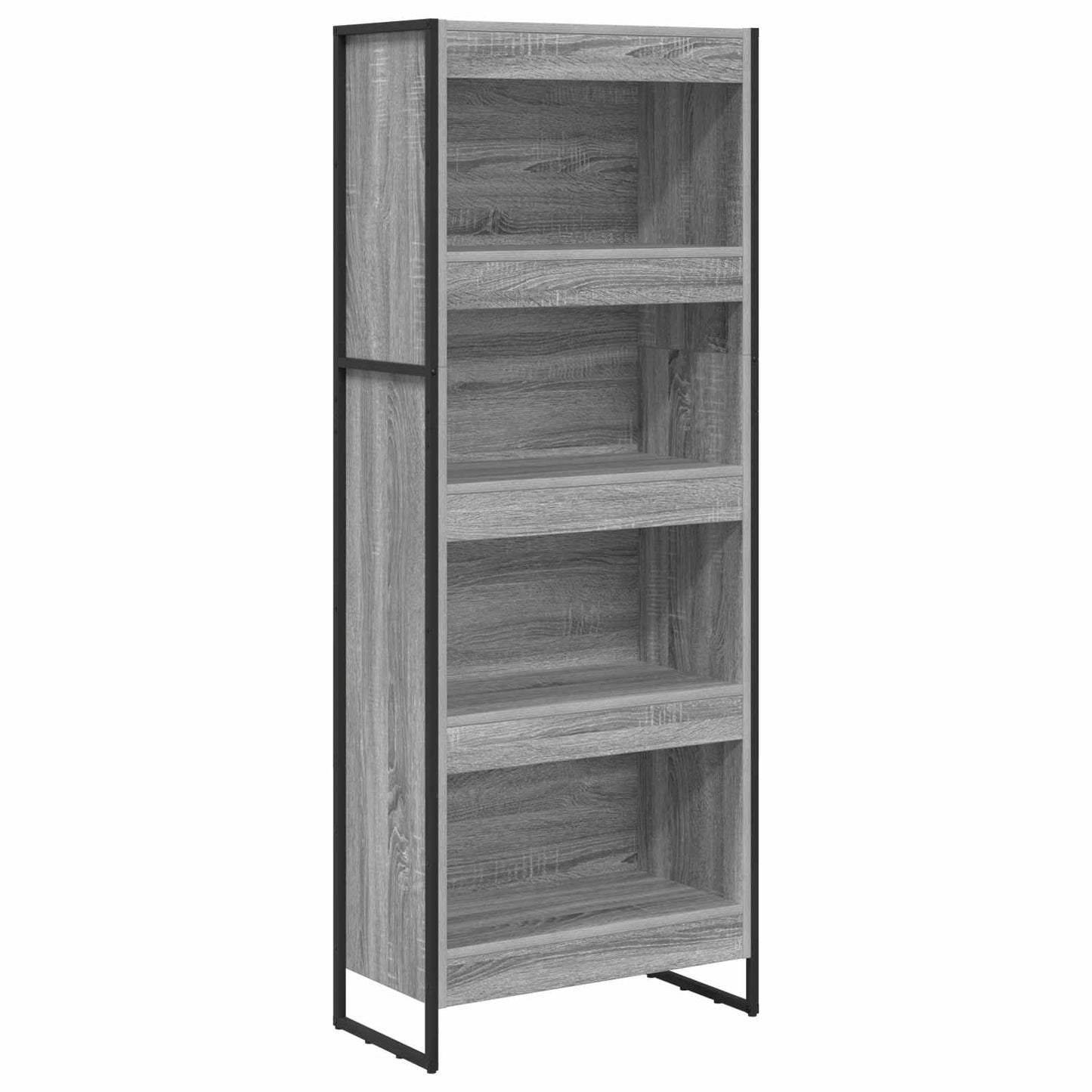 Bokskap Grå Sonoma 60 x 30 x 155 cm Konstruert tre