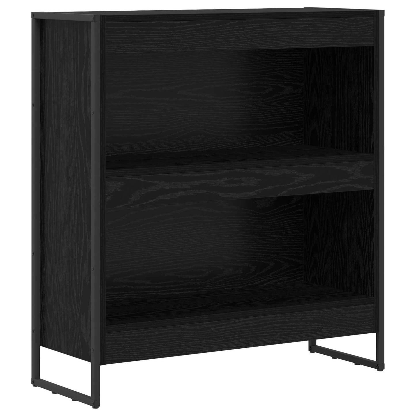 Bokskap Svart Eik 80 x 30 x 86,5 cm Konstruert tre