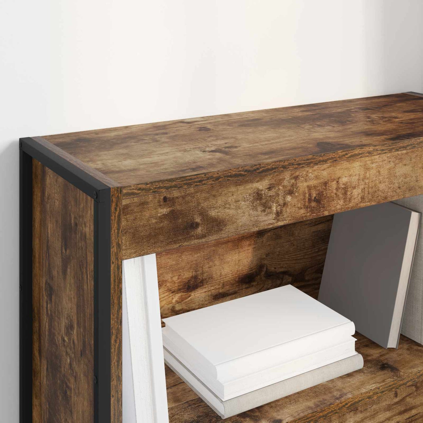 Bokskap Røyk Eik 80 x 30 x 86,5 cm Konstruert tre