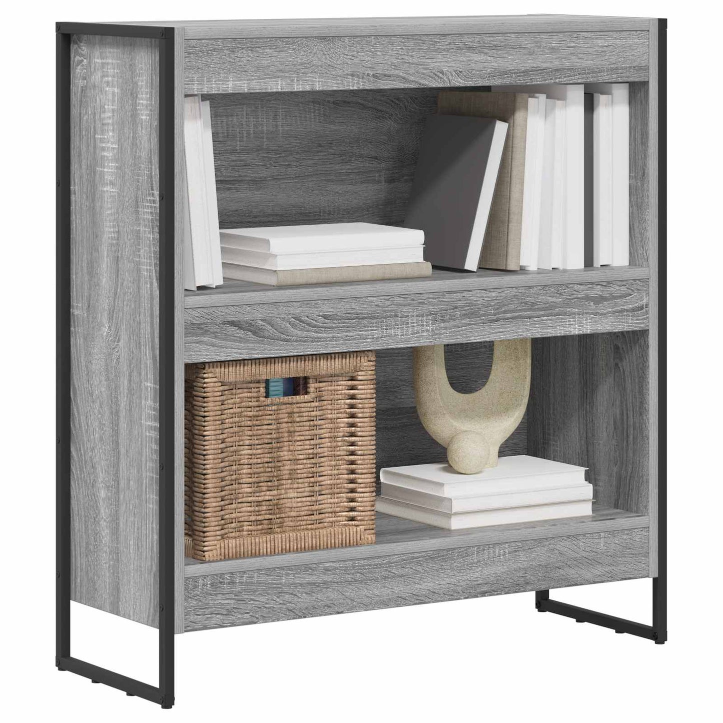 Bokskap Grå Sonoma 80 x 30 x 86,5 cm Konstruert tre