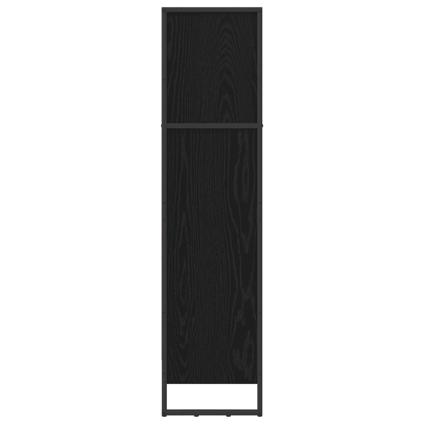 Bokskap Svart Eik 80 x 30 x 121 cm Konstruert tre