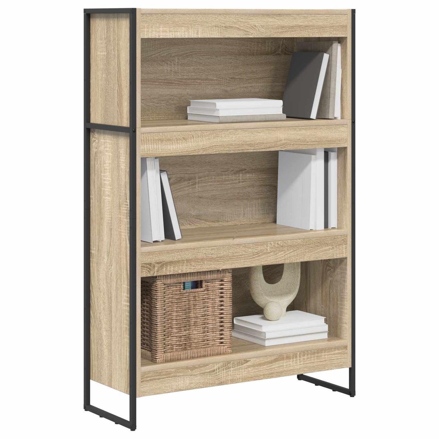 Bokskap Sonoma 80 x 30 x 121 cm Konstruert tre