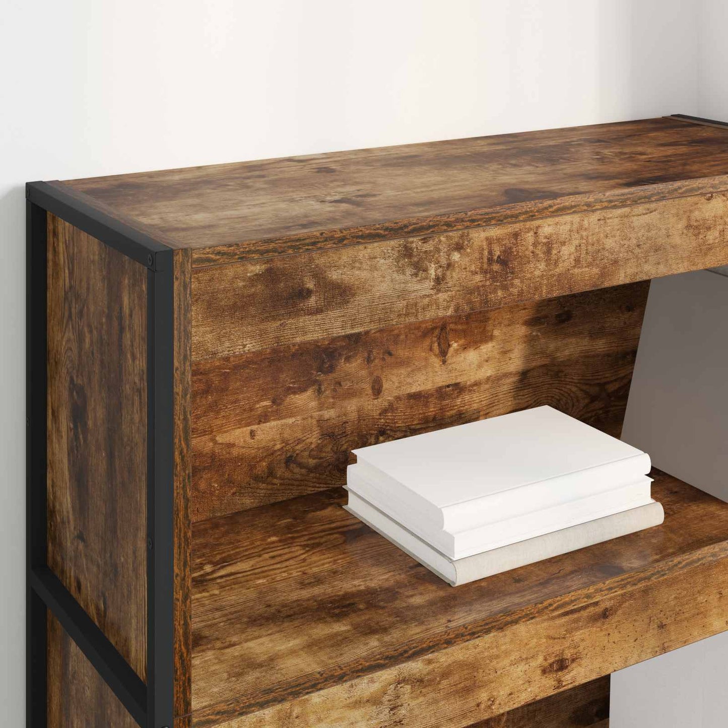 Bokskap Røyk Eik 80 x 30 x 121 cm Konstruert tre