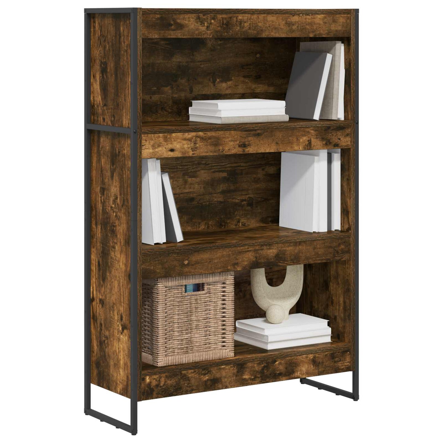 Bokskap Røyk Eik 80 x 30 x 121 cm Konstruert tre