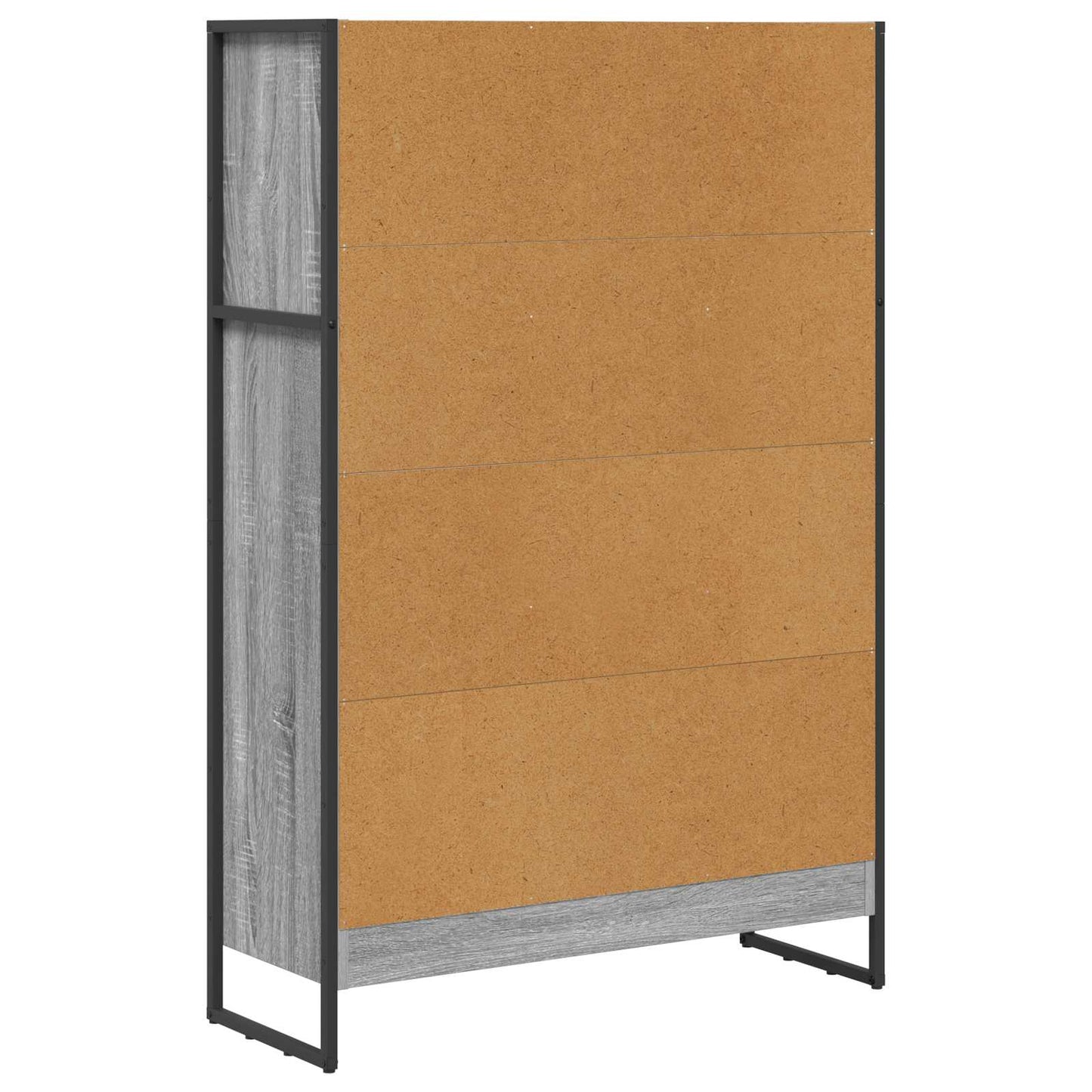 Bokskap Grå Sonoma 80 x 30 x 121 cm Konstruert tre