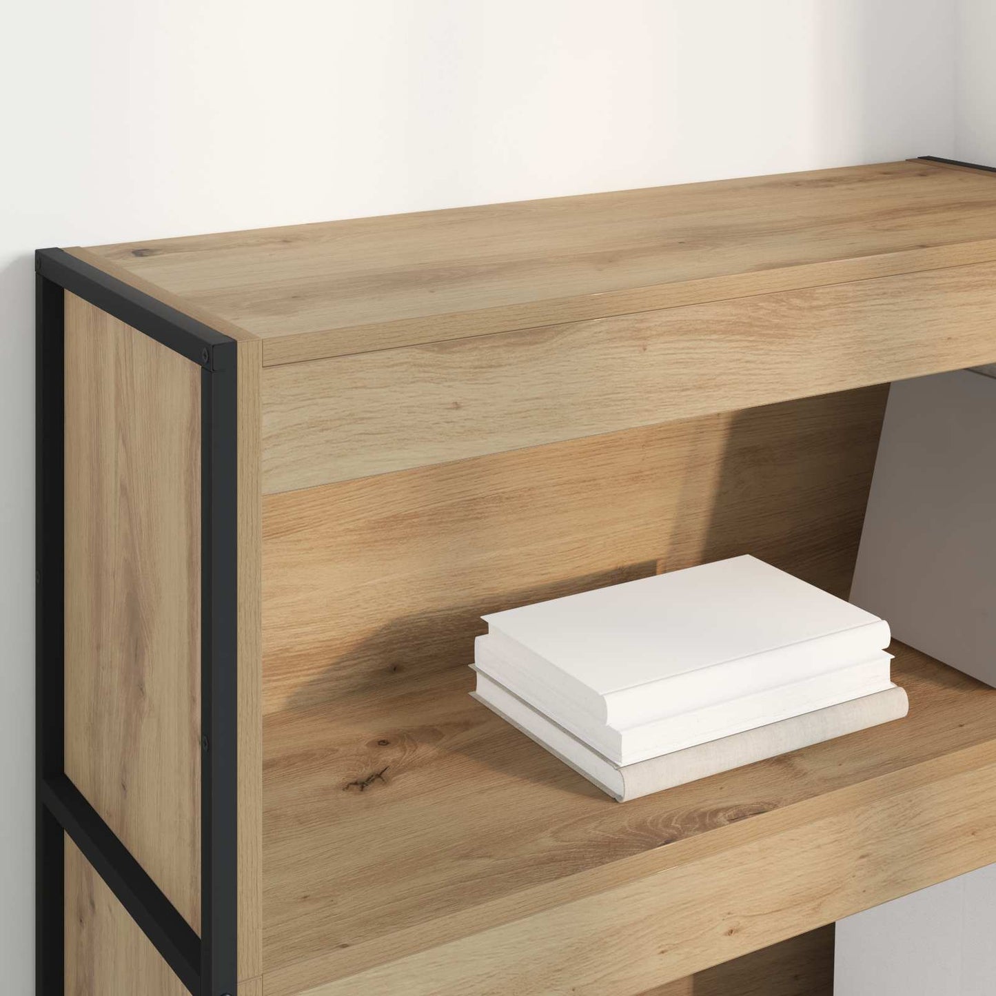 Bokskap Kunstnerisk Eik 80 x 30 x 121 cm Konstruert tre