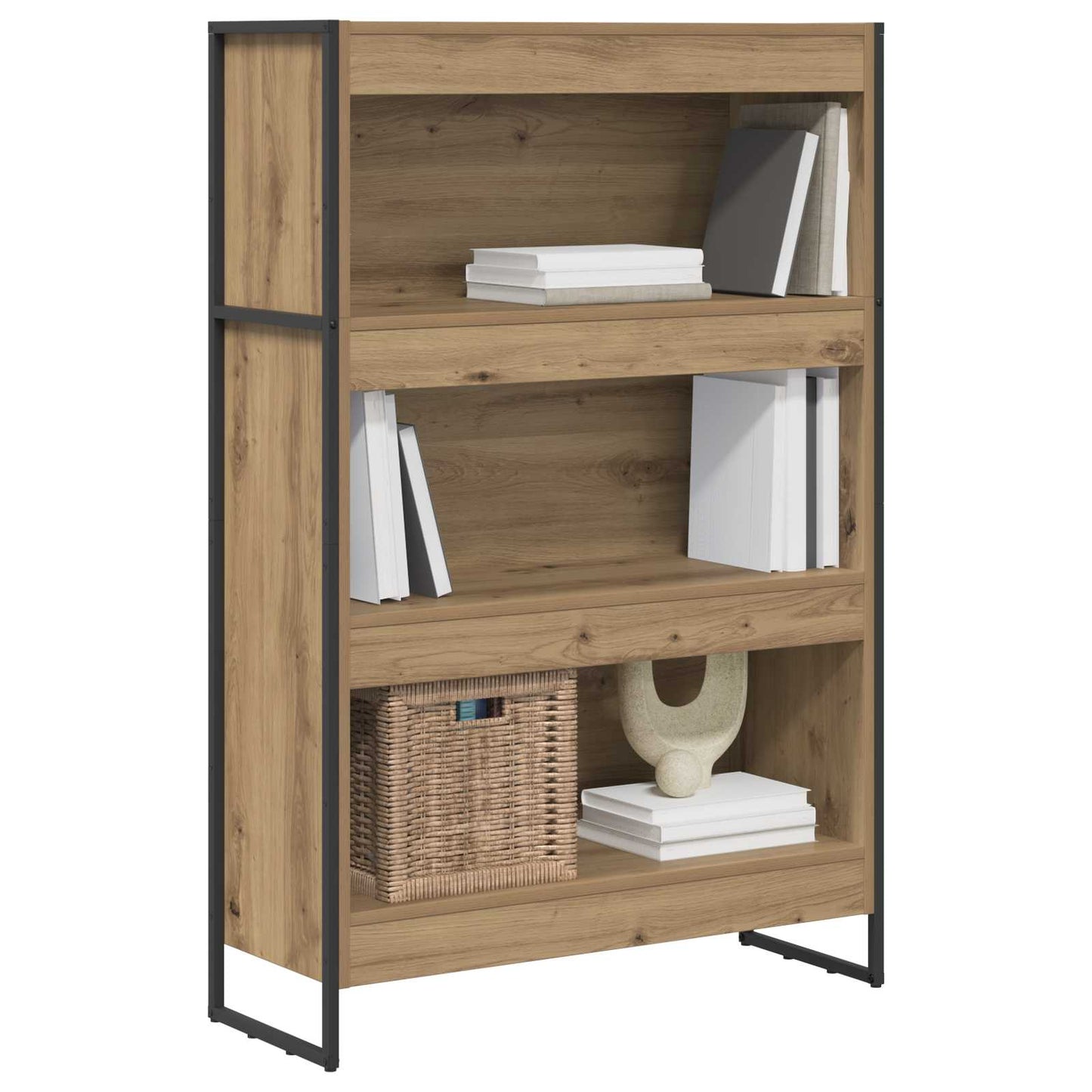 Bokskap Kunstnerisk Eik 80 x 30 x 121 cm Konstruert tre
