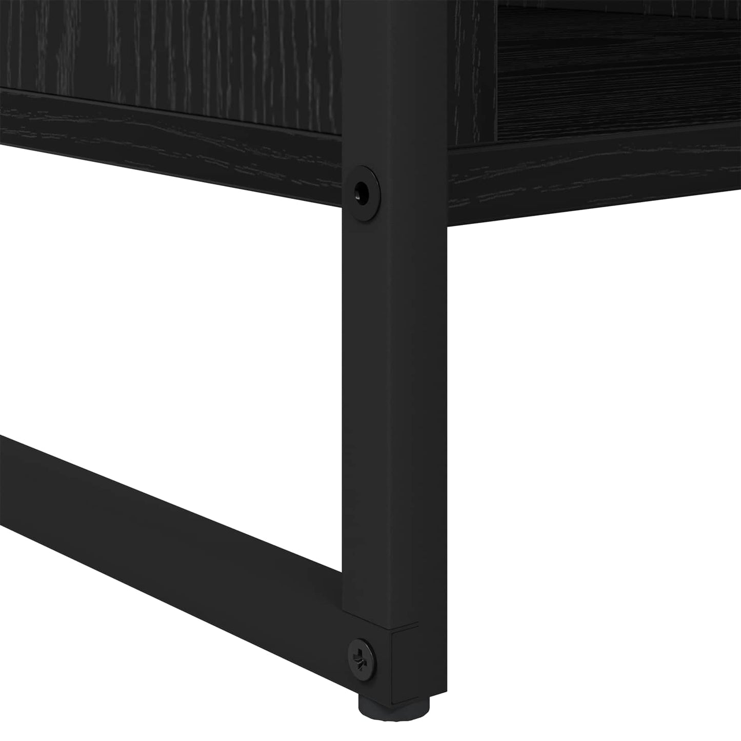 Kaffebord Svart Eik 80 x 50 x 40 cm Konstruert tre