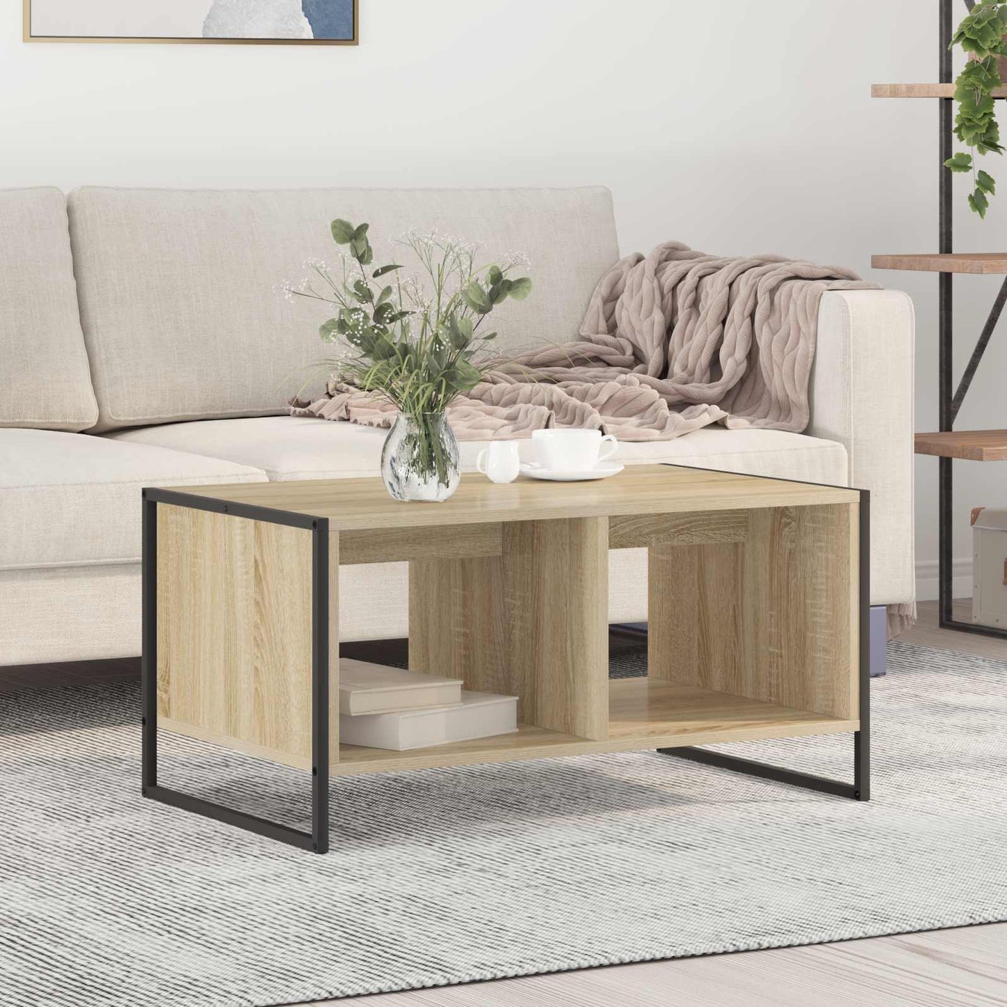 Kaffebord Sonoma 80 x 50 x 40 cm Konstruert tre