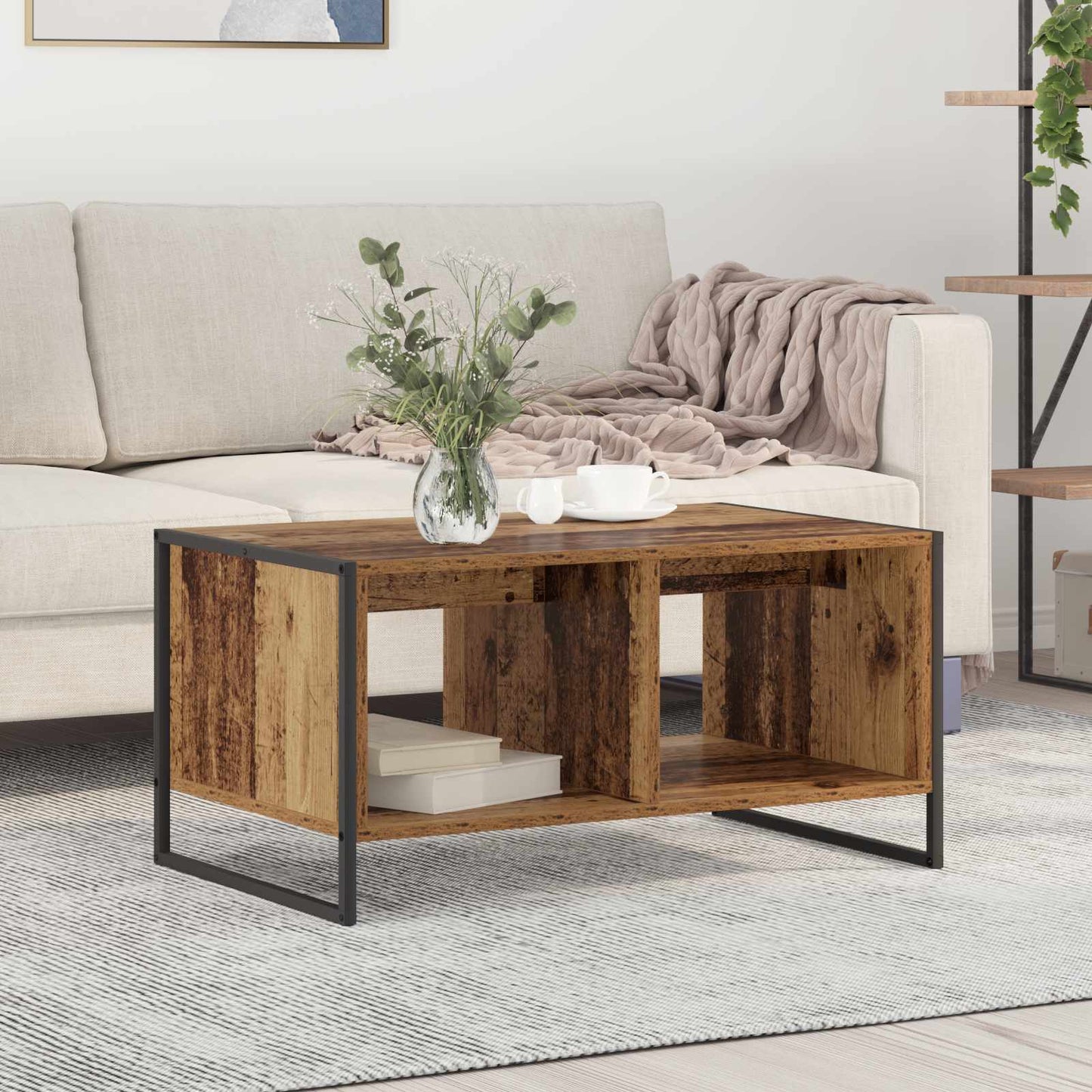 Kaffebord Gamle tre 80 x 50 x 40 cm Konstruert tre
