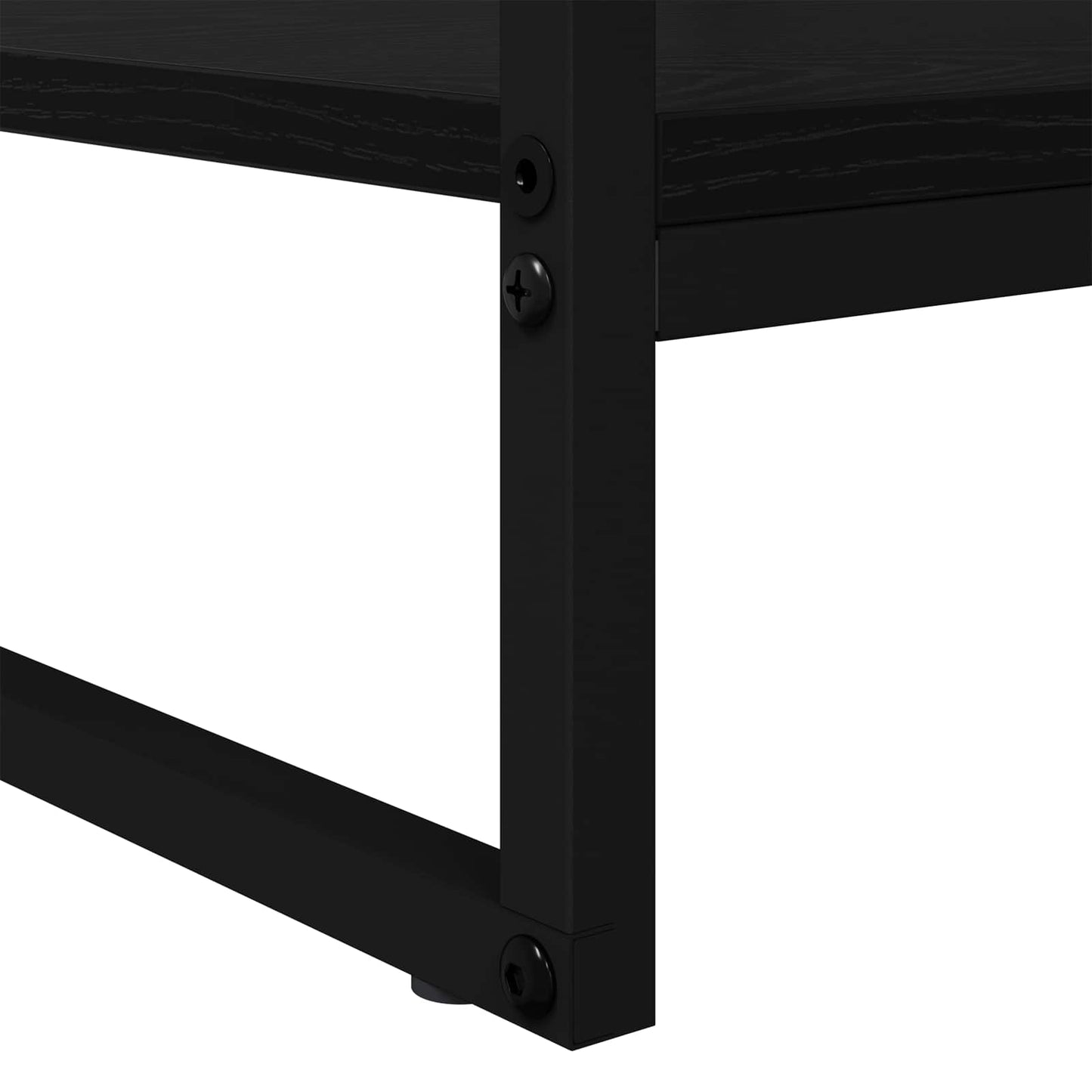 Kaffebord Svart Eik 80 x 50 x 40 cm Konstruert tre