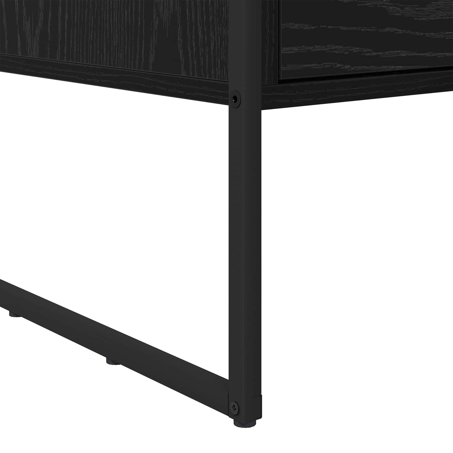 Kaffebord med skuff Svart Eik 100 x 46 x 40 cm Konstruert tre