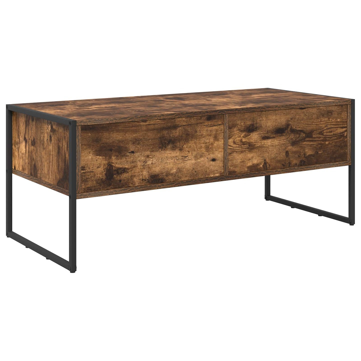 Kaffebord med skuff Røyk Eik 100 x 46 x 40 cm Konstruert tre