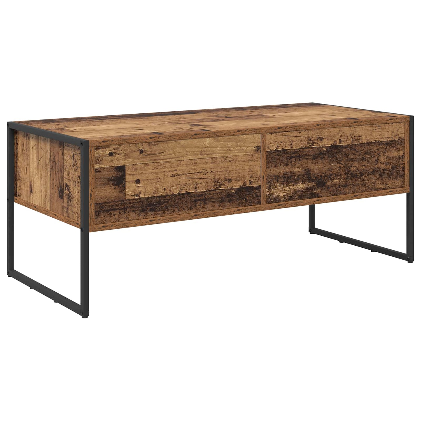 Kaffebord med skuff Gamle tre 100 x 46 x 40 cm Konstruert tre