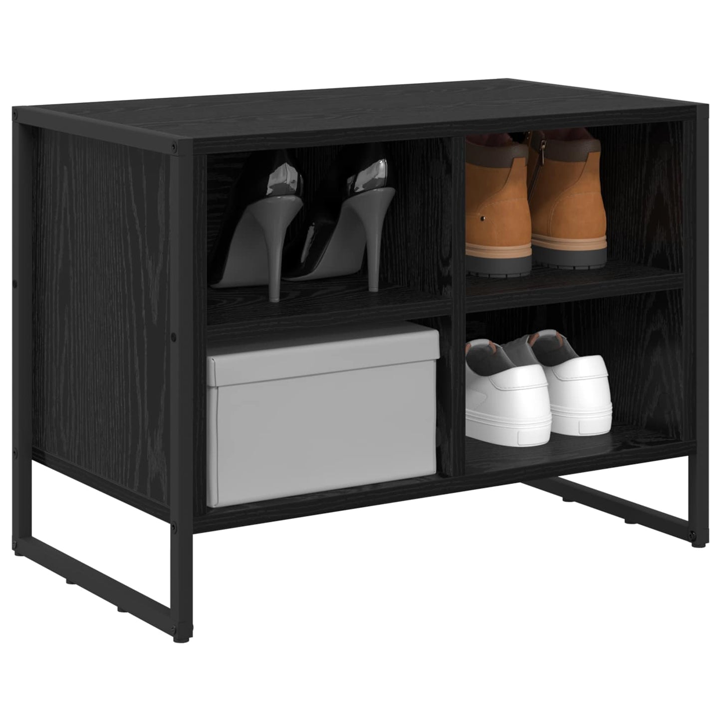 Sko Skap 60 x 35 x 44 cm Konstruert tre Svart Eik