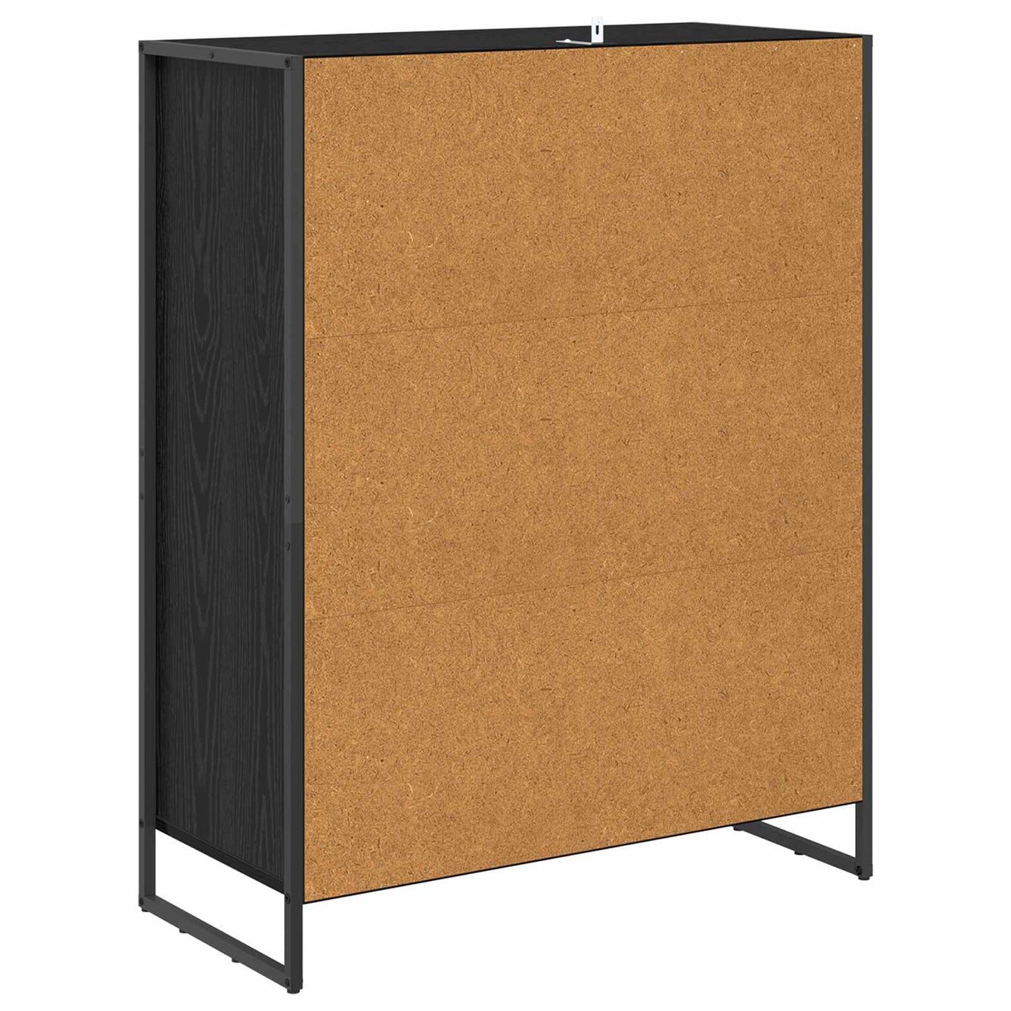 Sko Skap med lagring Svart Eik 79 x 36 x 100 cm Konstruert tre