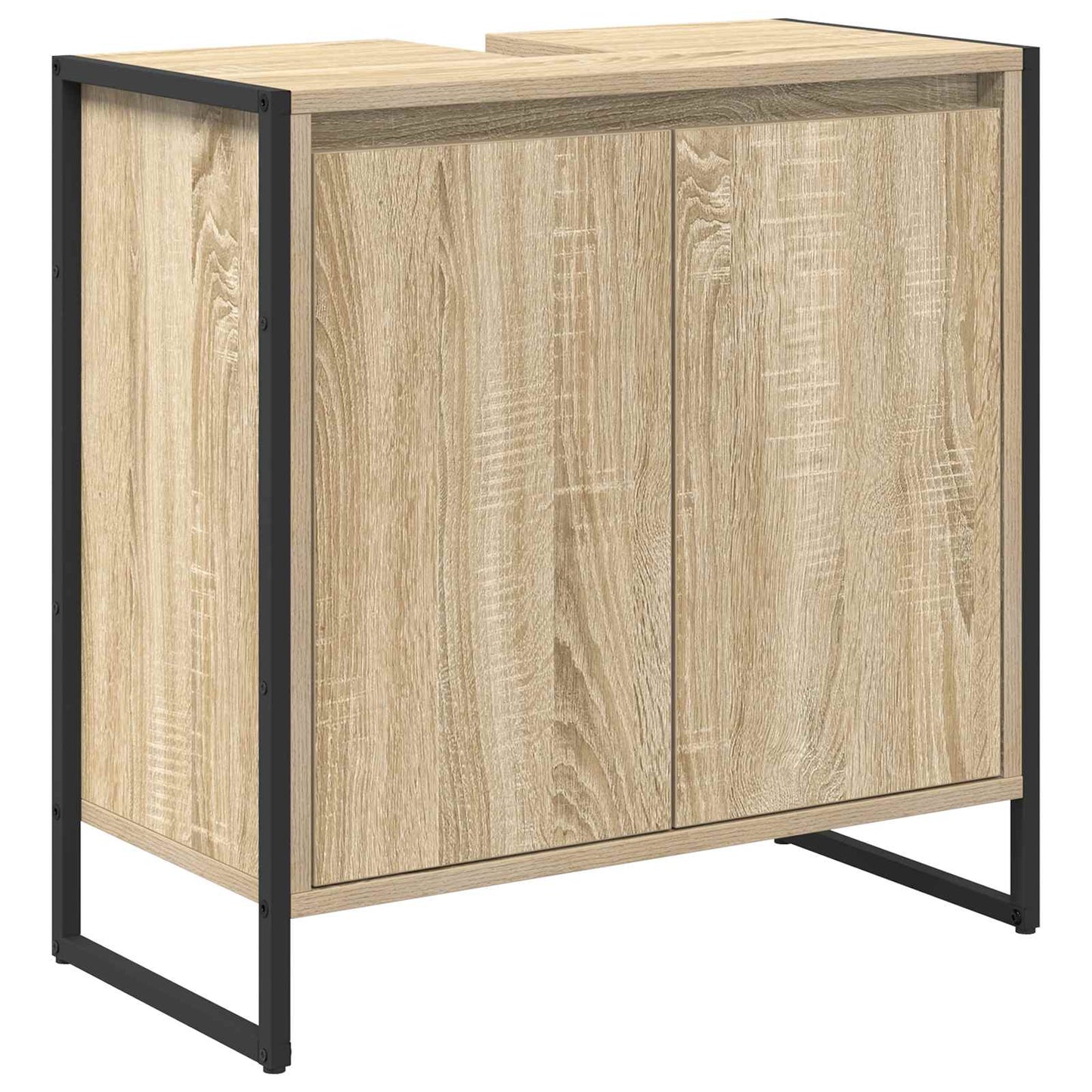 Baderomsskap med lagring Sonoma 60 x 30 x 60 cm Konstruert tre