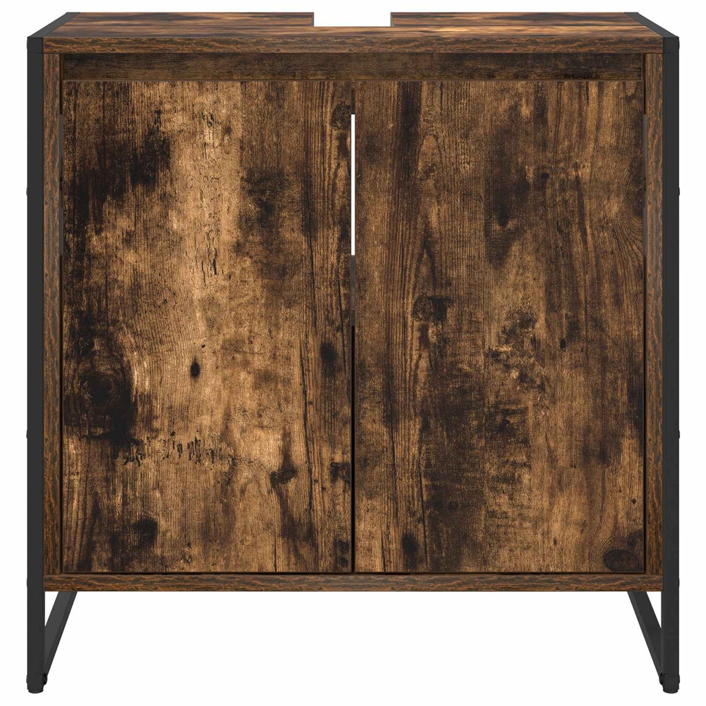Baderomsskap med dør Røyk Eik 60 x 30 x 60 cm Konstruert tre