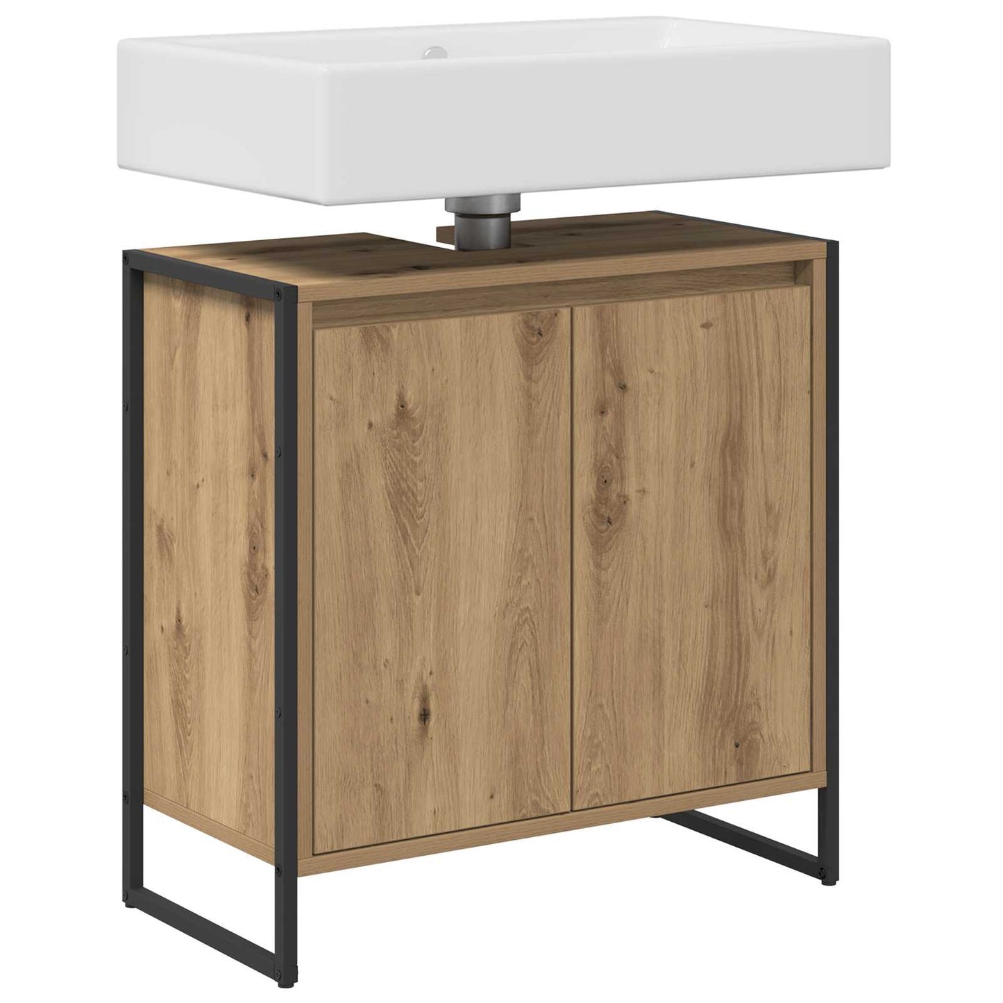 Baderomsskap Kunstnerisk Eik 60 x 30 x 60 cm Konstruert tre