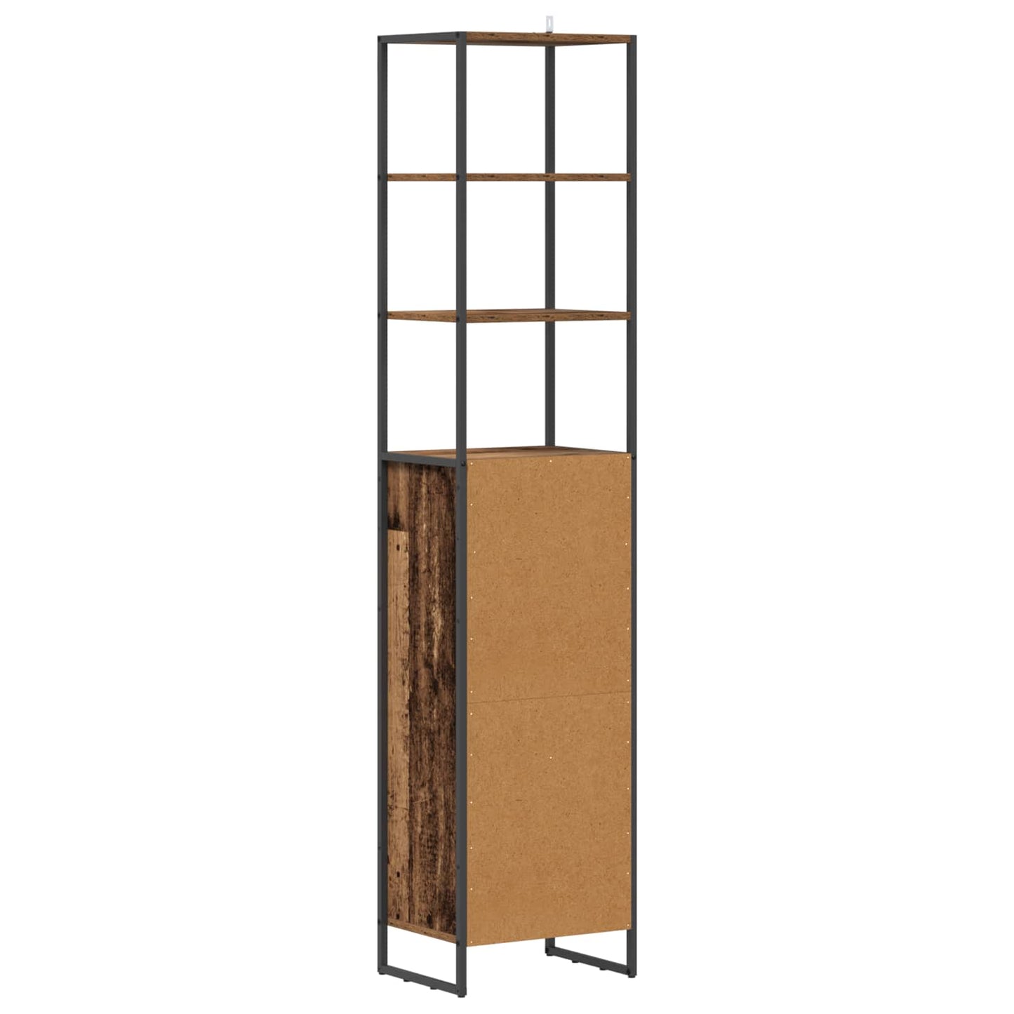 Baderomsskap med dør Gamle tre 40 x 30 x 180 cm Konstruert tre
